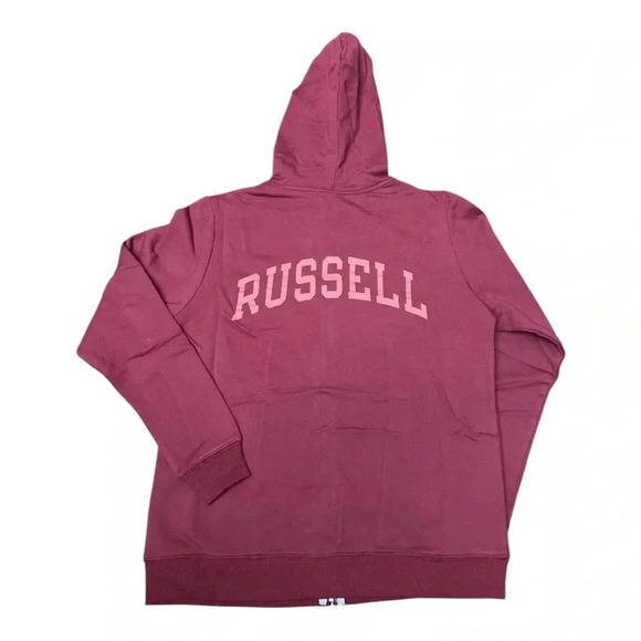 Russell Athletic Maroon Zip-Up Hoodie - Picture 2 of 10